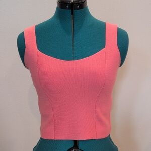 NWT Express Pink Ribbed Crop Top Size S
